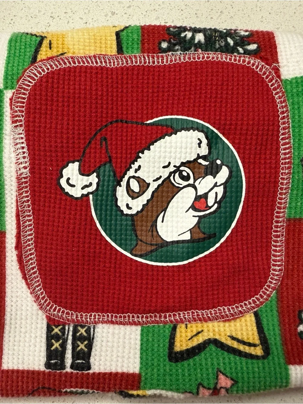 Holiday Nutcracker Print Kids Footie One-Piece - Red/Green